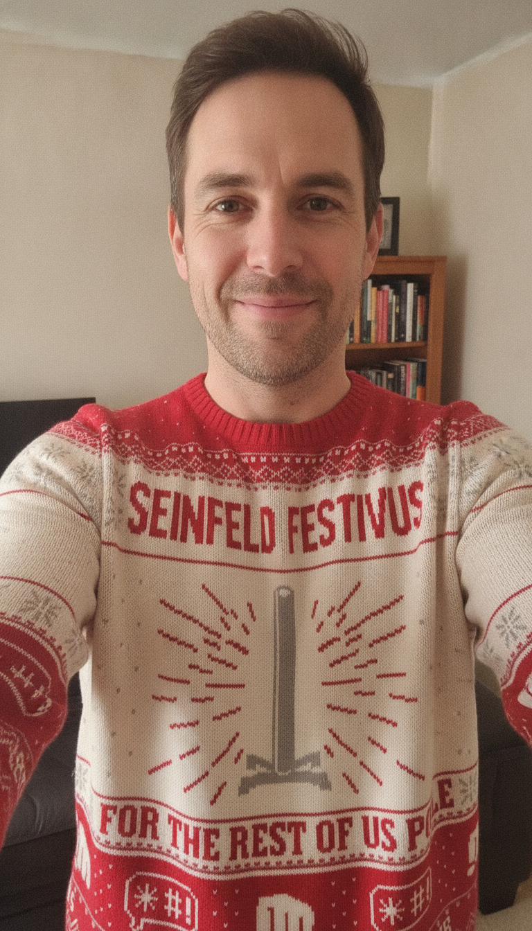 Seinfeld Festivus For The Rest Of Us Pole Ugly Christmas Sweater