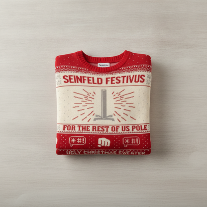 Seinfeld Festivus For The Rest Of Us Pole Ugly Christmas Sweater