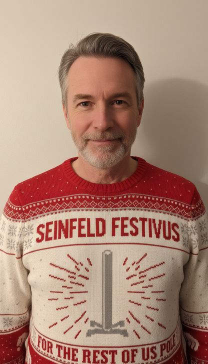Seinfeld Festivus For The Rest Of Us Pole Ugly Christmas Sweater