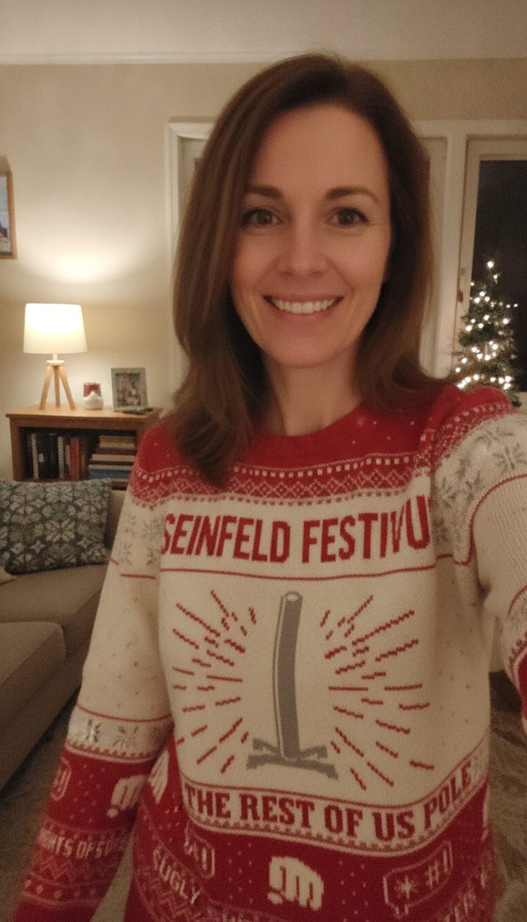 Seinfeld Festivus For The Rest Of Us Pole Ugly Christmas Sweater