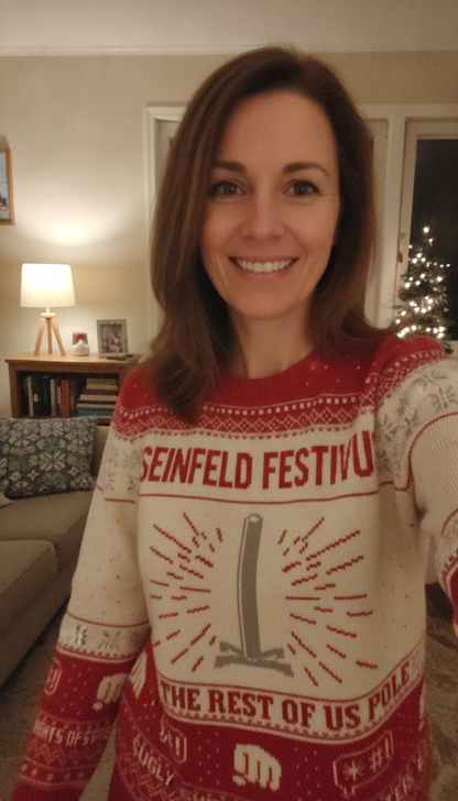 Seinfeld Festivus For The Rest Of Us Pole Ugly Christmas Sweater