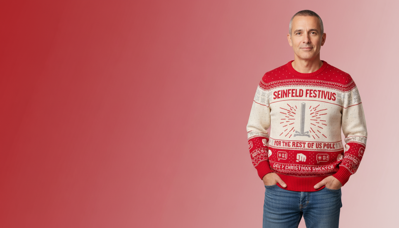 Seinfeld Festivus For The Rest Of Us Pole Ugly Christmas Sweater
