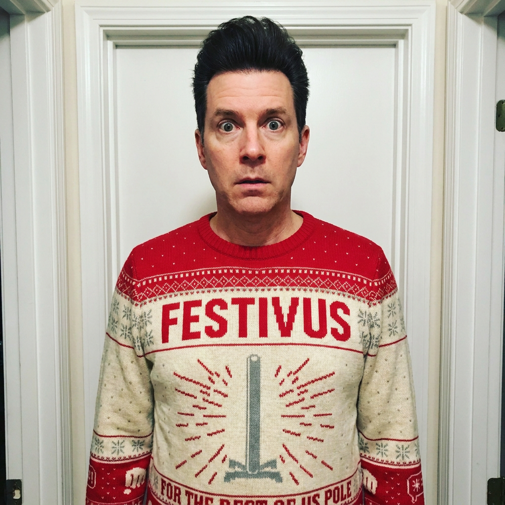 Seinfeld Festivus For The Rest Of Us Pole Ugly Christmas Sweater